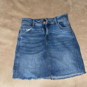 blue denim skirt. size 4. brand from Maurice’s